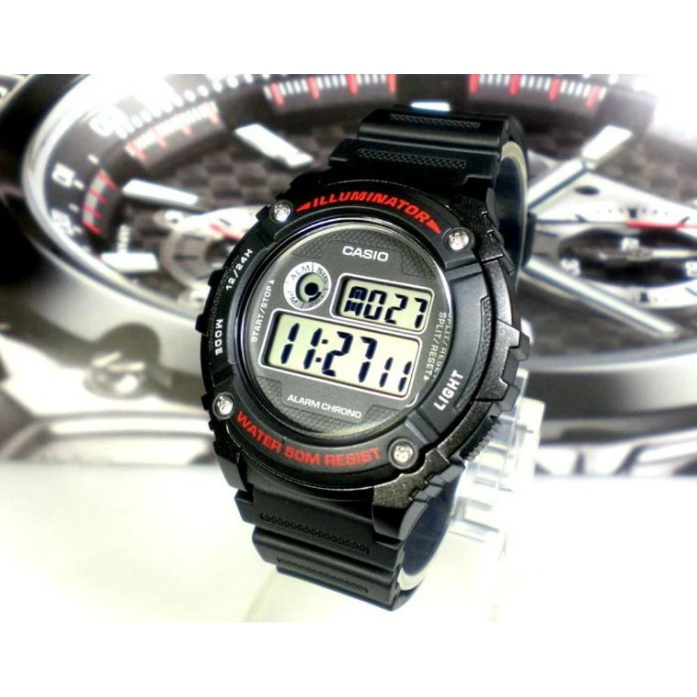 Jam Tangan Casio Original Pria W 216H 1A