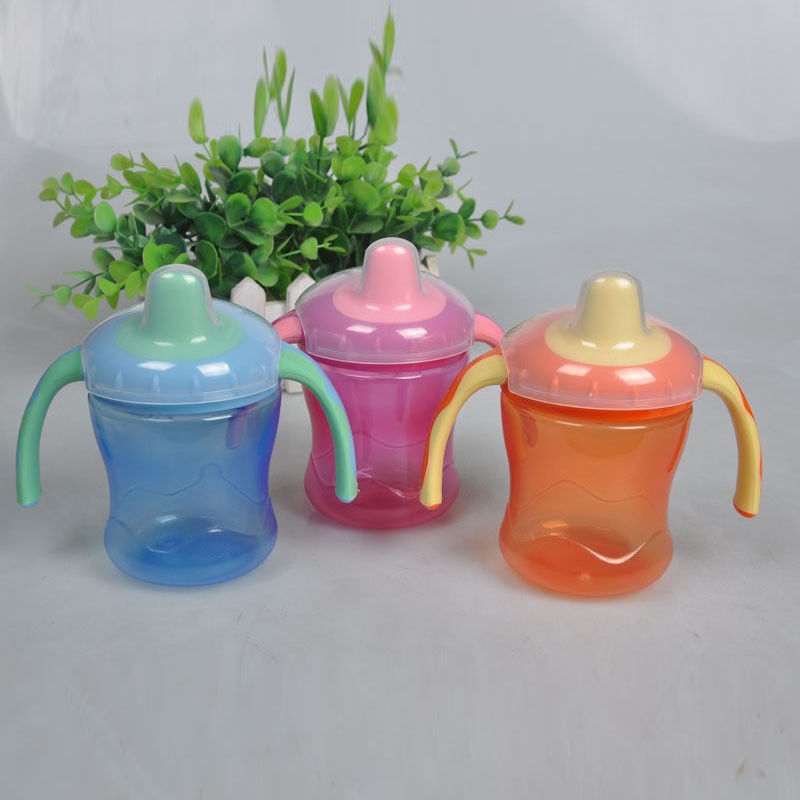 Botol Dot Bayi 260ml Bahan PP Silikon Warna Pink Biru Botol Dot Bayi 260ml Bahan PP Silikon Warna Pink Biru