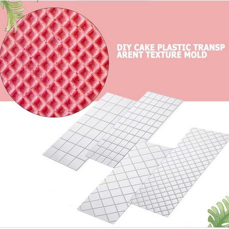 Impression Mat - Plastik Embossing Fondant Geometrik