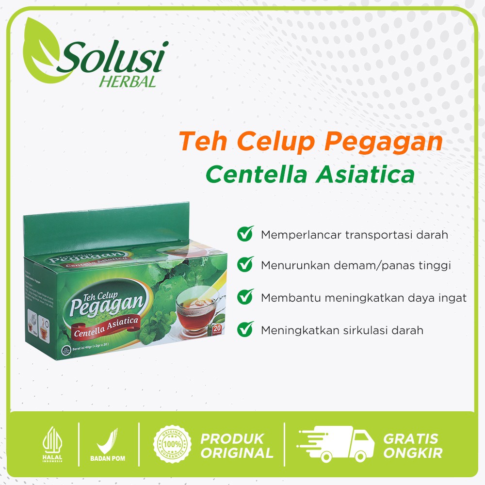 

Membantu Meningkatkan Daya Ingat Dan Dapat Membantu Menurunkan Demam Teh Celup Pegagan Darusyifa Isi 20 Sachet