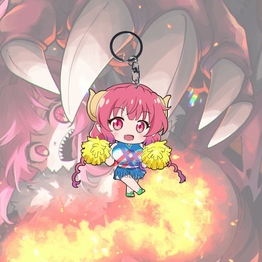 Gantungan Kunci Anime Kobayashi-san Chi no Maid Dragon Ilulu Ganci - Key Chain - Souvenir - Anime