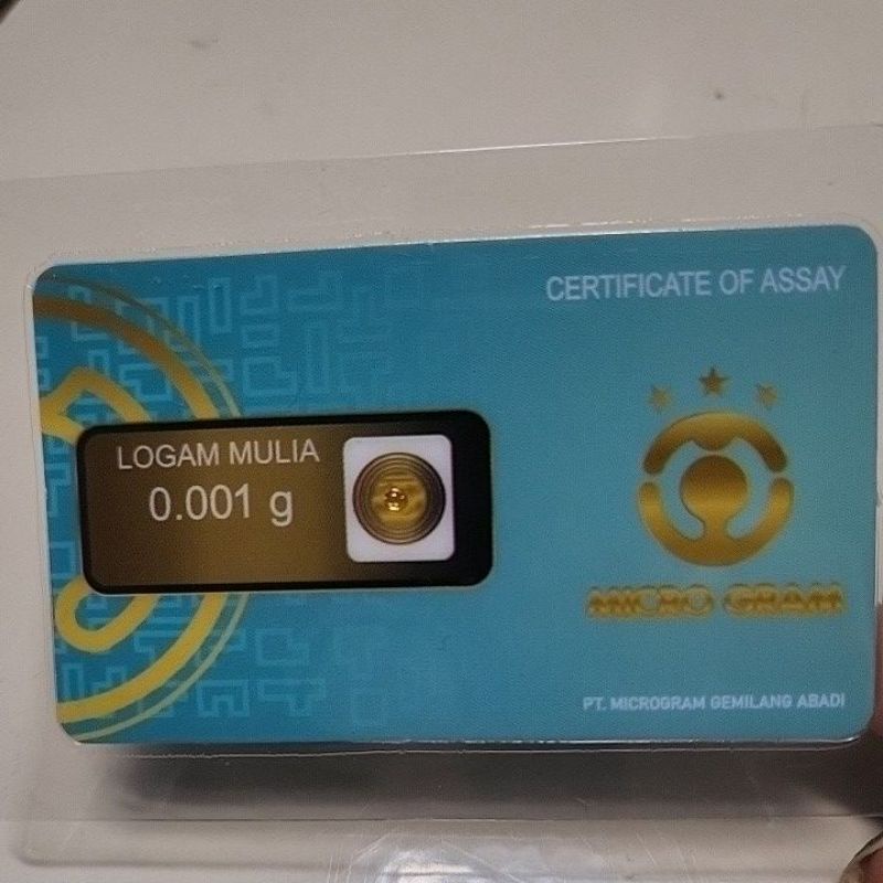 free Logam mulia 0,001gram
