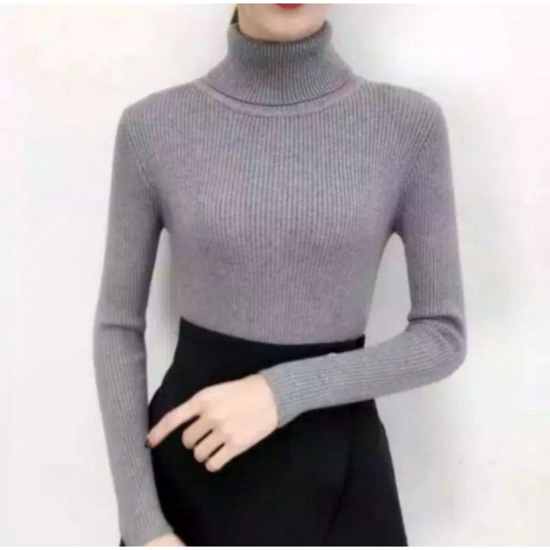 DC_PRETTY INNER RAJUT WANITA TURTLENECK/ KERAH TINGGI PREMIUM PRES BODY( MELAR)BB:35-45-55,KG