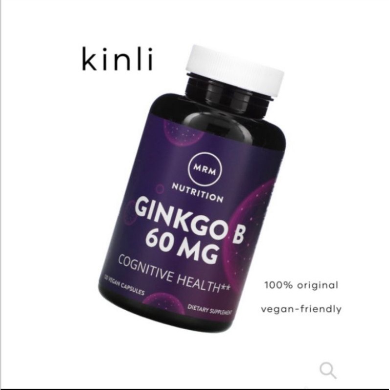 MRM  ginkgo biloba 60mg 120 vegan capsules