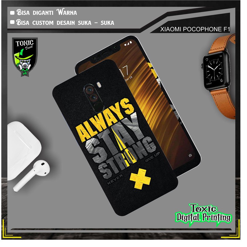 GARSKIN SKIN HP Xiaomi Pocophone F1 HITAM