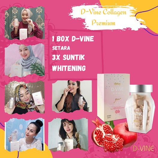 D-VINE iBling by Wellous Collagen Candy Original Barcode Segel DVINE - 10 tablet