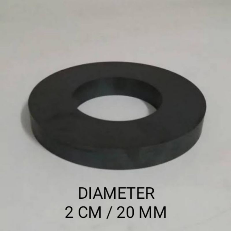 Magnet/besi berani FERRITE model bulat magnet speaker 20 mm 2 cm