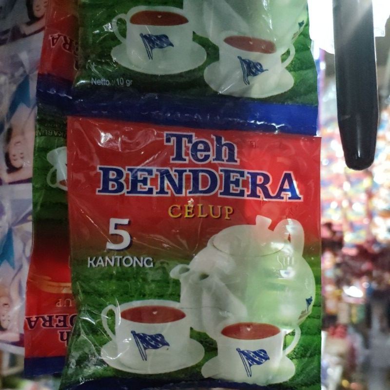 teh bendera celup 1 renteng isi 6 bungkus