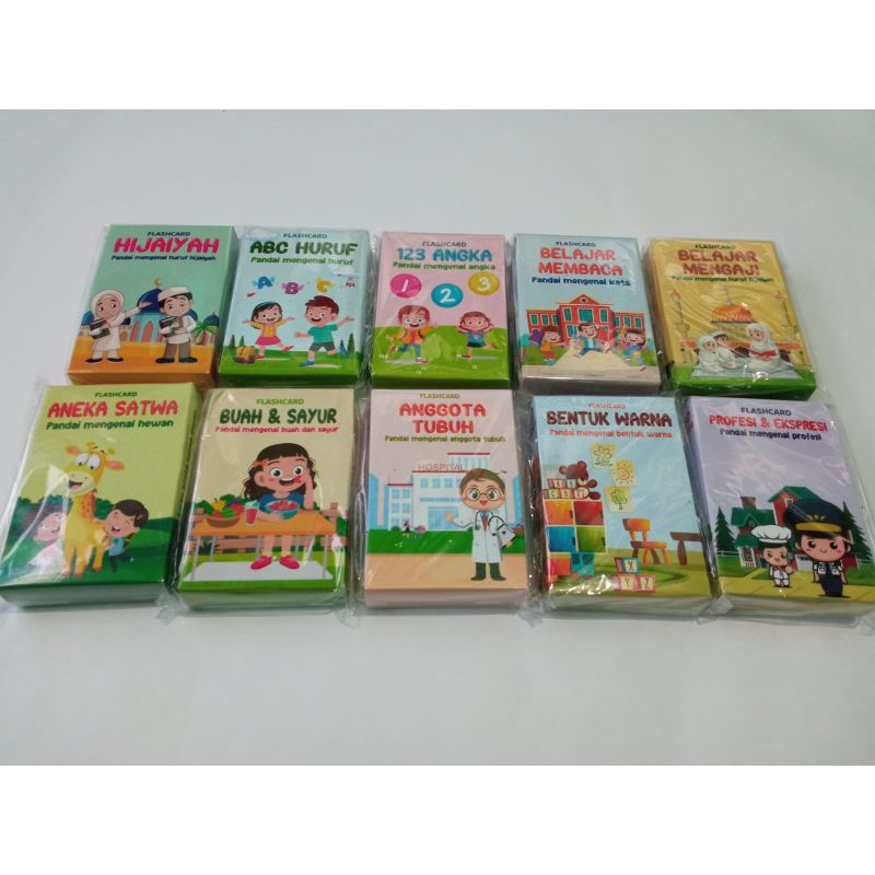FLASHCARD EDUKASI ANAK / KARTU KATA ANAK / MAINAN EDUKASI
