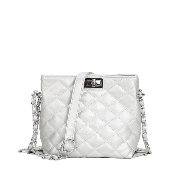 Tas Selempang Wanita FashionTali Rantai JC-002 Putih