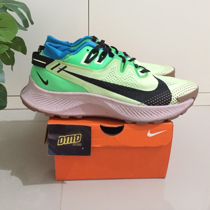 TERMURAH SEPATU NIKE ZOOM PEGASUS TURBO TRAIL 2 GREEN SNEAKERS RUNNING ORIGINAL IMPORT