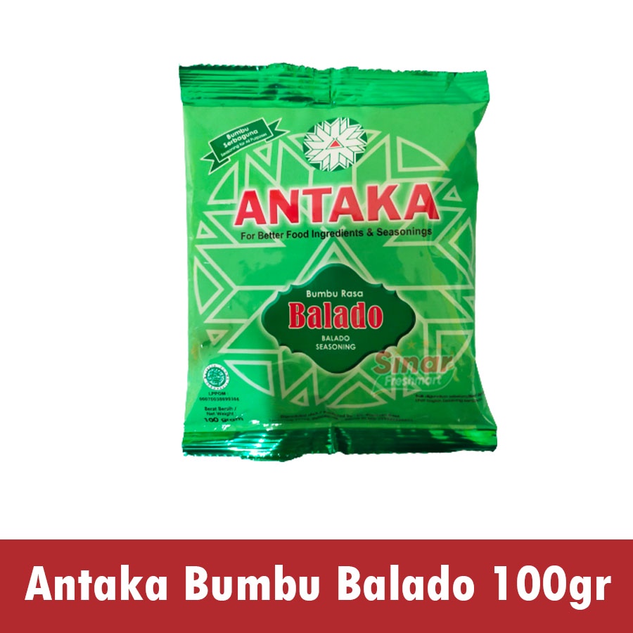 

[SINAR.FRESHMART] ANTAKA BUMBU RASA BALADO / BALADO SEASONING [100gr]