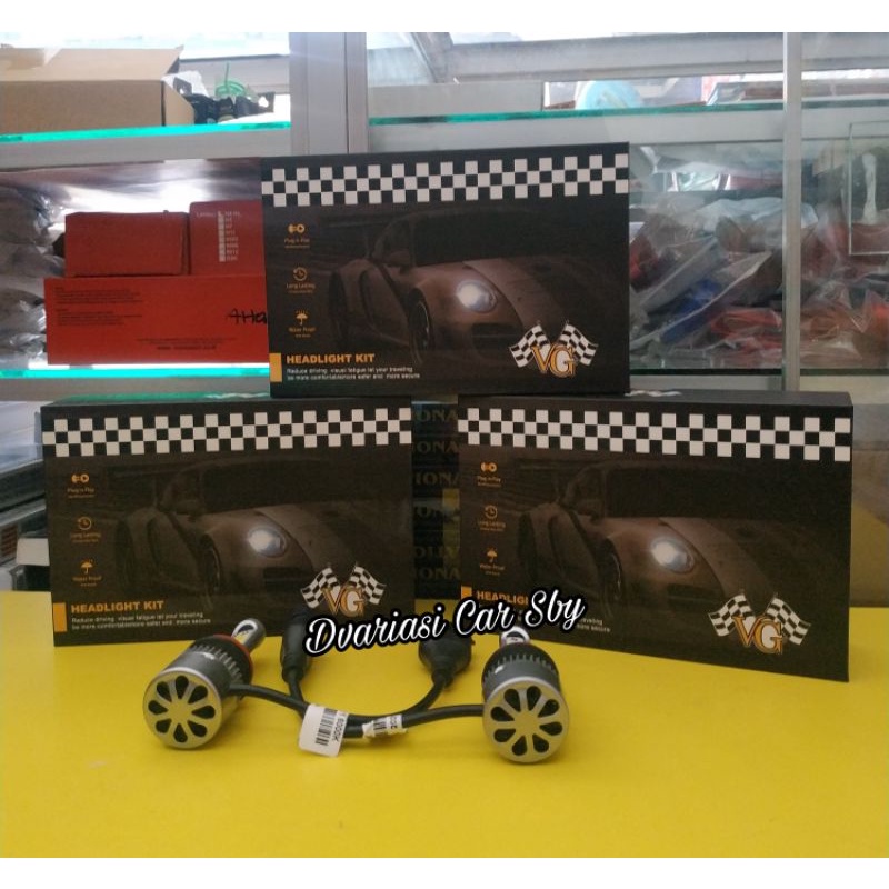 Lampu Mobil LED H4 Headlamp led Nyala Putih Calya Sigra Agya Ayla Mobilio Brio