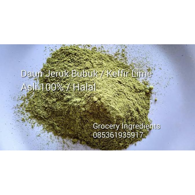 

BERKUALITAS! Daun Jeruk Bubuk Asli 100% 50gram / Pure Keffir Lime