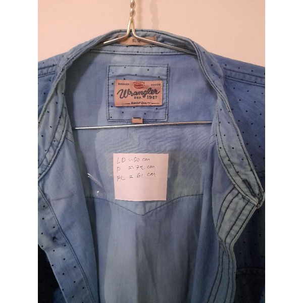 Kemeja wrangler ori (second)