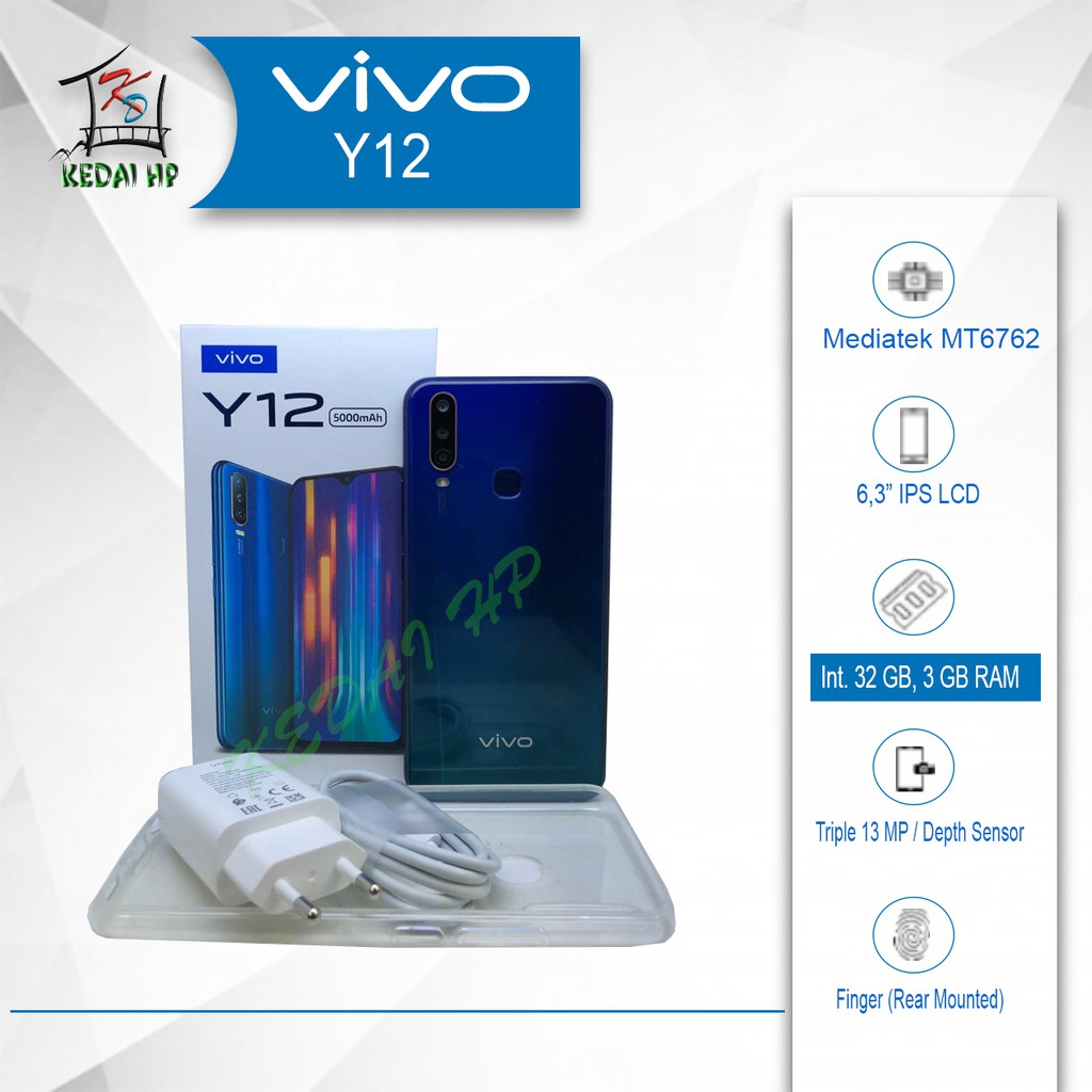 VIVO Y12 3/32 RAM 3GB ROM 32GB | Shopee Indonesia