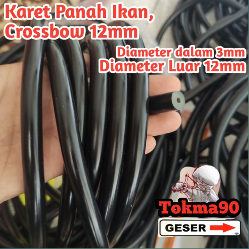 Karet Panah Ikan Crossbow 12mm