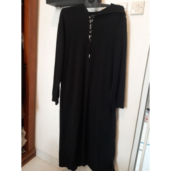 preloved long dress hoodie no brand gamis sporty sweater