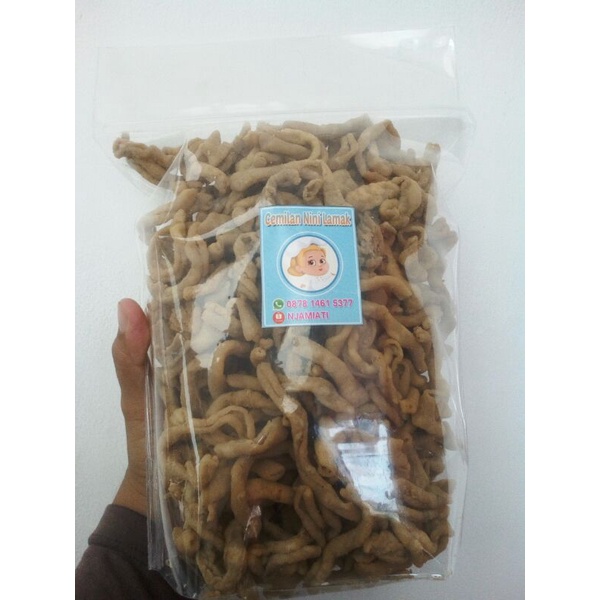 

Kripik usus gurih cemilan nini lamak 500gr