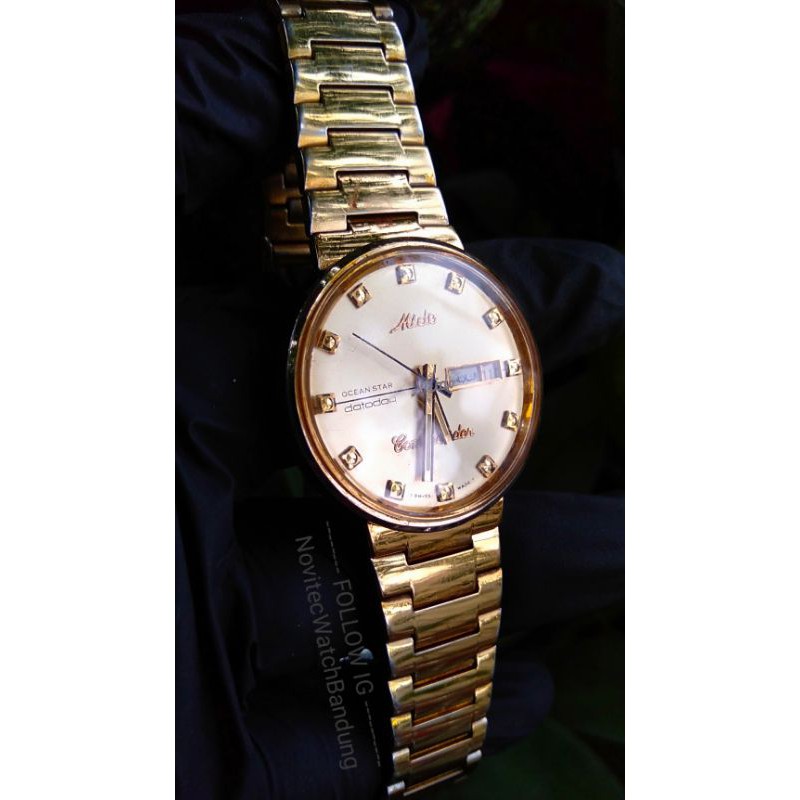 Jam tangan preloved Mido commander ocean star second otomatis bekas berkualitas