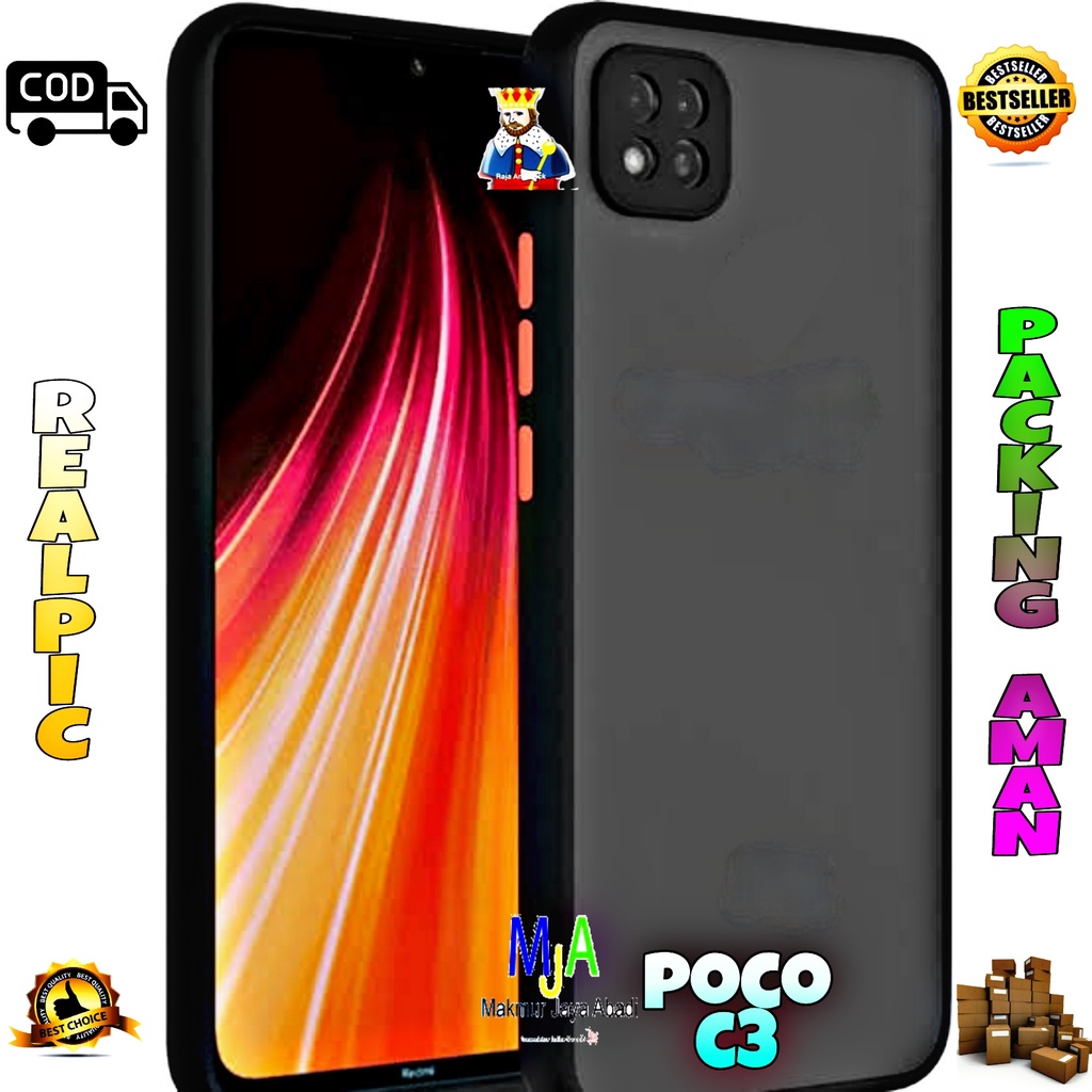 SOFTCASE XIAOMI POCOPHONE POCO C3 - CASE MATTE FULL COLOUR MY CHOICE BUMPER CASE PELINDUNG KAMERA