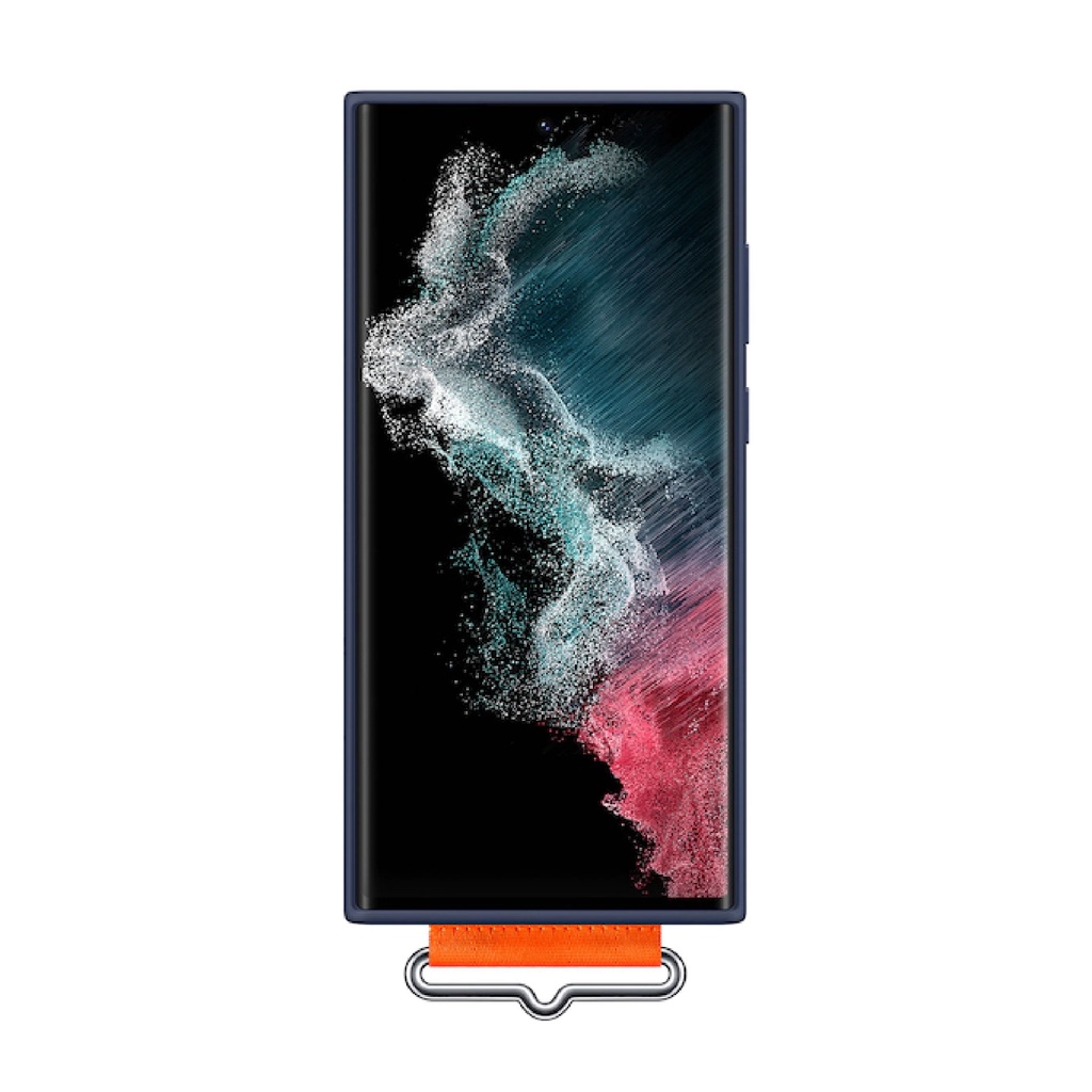 Casing Samsung Galaxy S22 S22+ S22 Ultra Silicon Cover With Strap SoftCase Handphone Smartphone Case