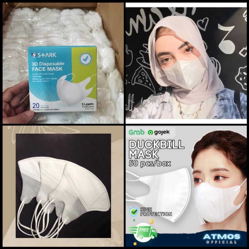 Masker Duckbill DEWASA 3 Ply Original Import Berstandar internasional