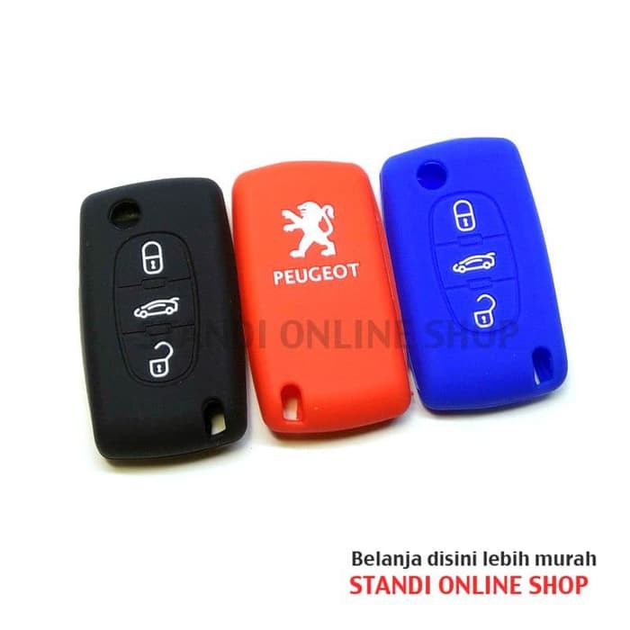 Kondom Flipkey Silikon Sarung Kunci Peugeot 307 308 407 807 3 Tombol