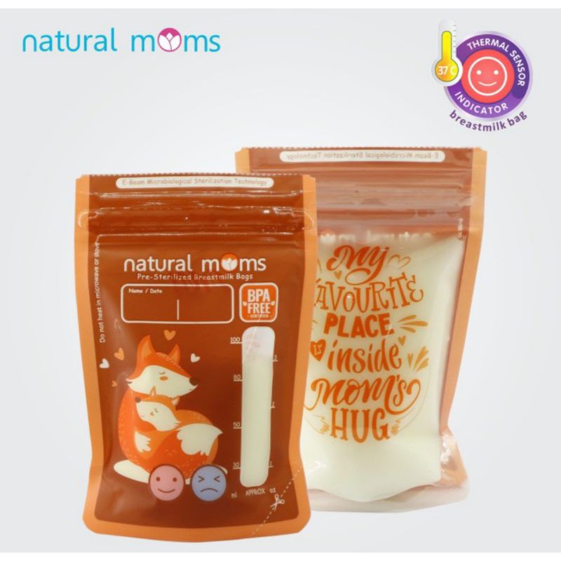 Natural Moms Kantong Asi 100ml NEW