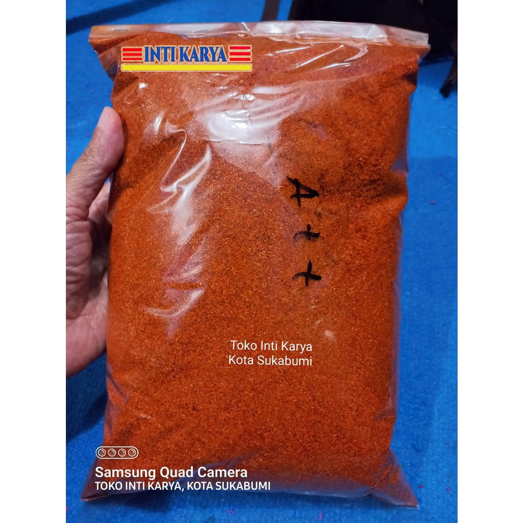 

Cabe Bubuk Halus Cabe Murni Cabe Giling Kemasan 500 Gram Tidak Pahit Super Pedas