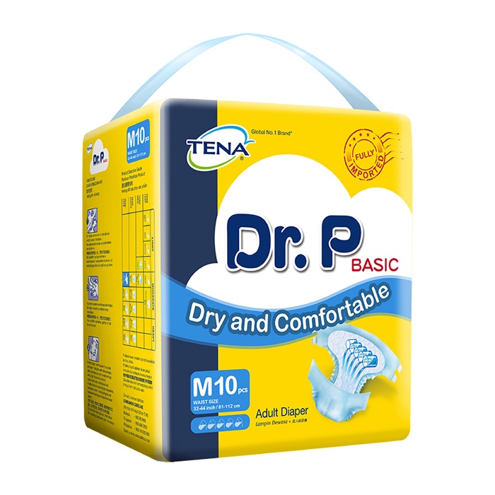 Dr. P by TENA Basic M10 - Dr.P Popok Dewasa Basic by TENA M 10