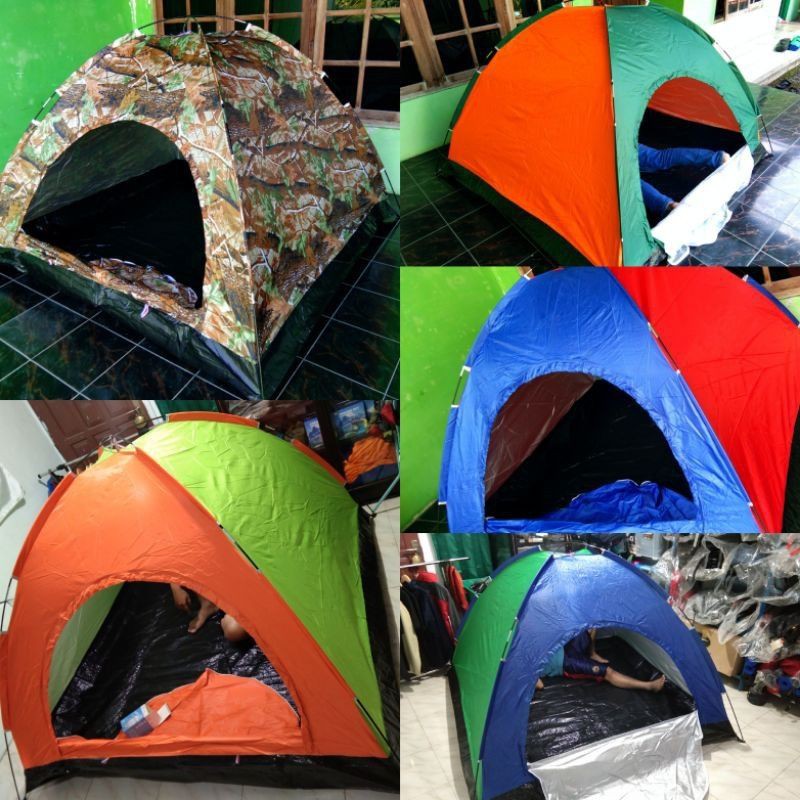 Tenda Dome HYU Kapasitas 4 orang. Single Layer harga bersahabat