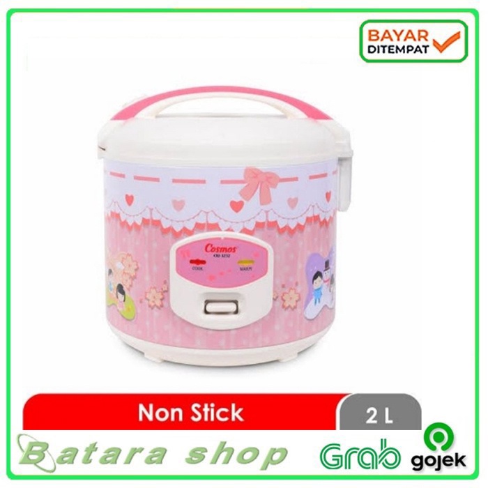 Rice Cooker Cosmos 1,8Liter CRJ-3232/3301NC Morif Karakter Rice Cooker Serba Guna 2in1 / cosmos magi