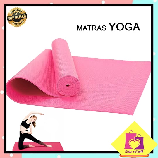 rizkyonline88 matras yoga 3mm alas olahraga senam karpet anti slip