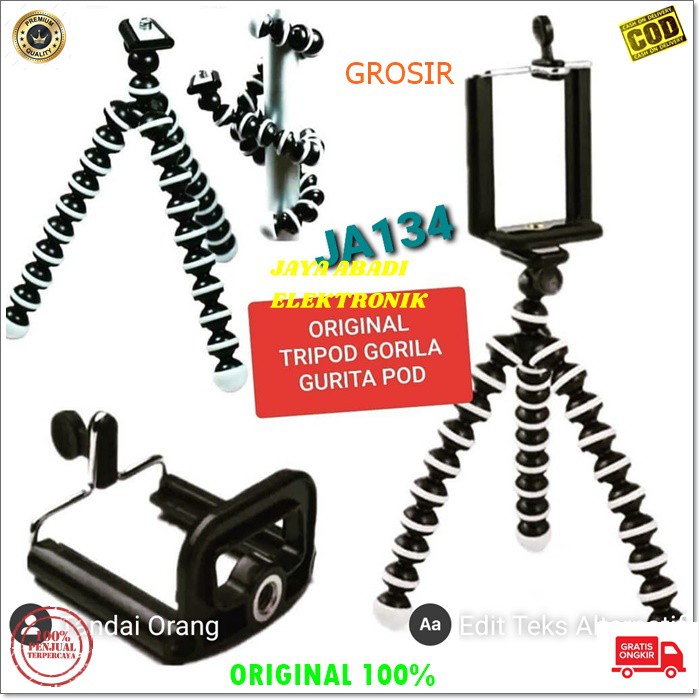 J134 TRIPOD MINI LIPAT GORILA HOLDER U KAKI TIGA MONOPOD PEGANGAN HP KAMERA CAMERA PENYANGGA DUDUKAN POD MOBILE ORIGINAL TRIPOD SPIDER MINI HOLDER U LIPAT KAKI TIGA MONOPOD FLEXSIBLE UNIVERSAL NAMUN TETAP KOKOH PENYANGGA HANDPHONE