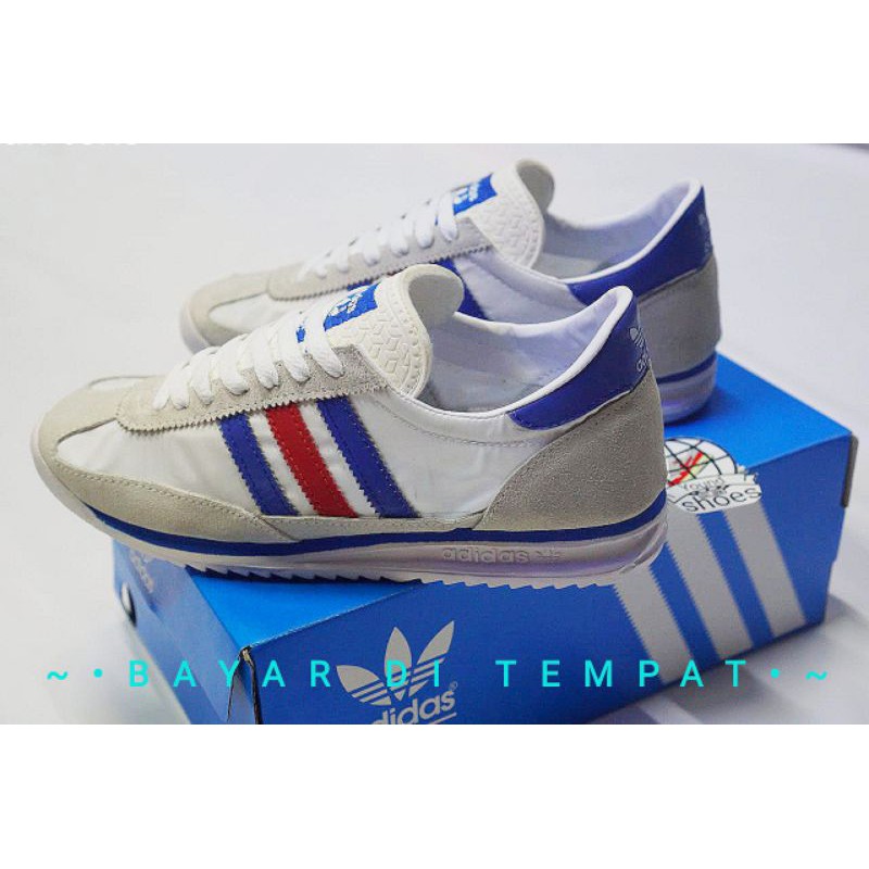 adidas sl72 white france putih merah biru
