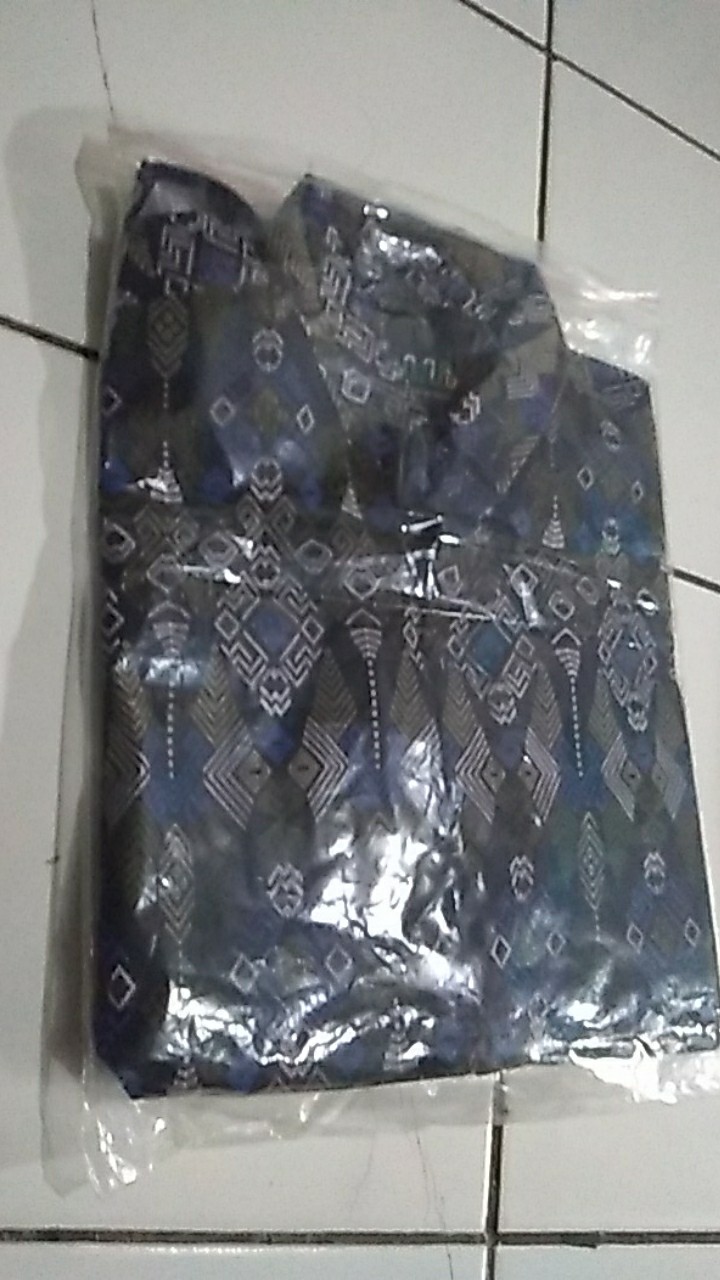 Kemeja Batik Songket Pria Lengan Pendek