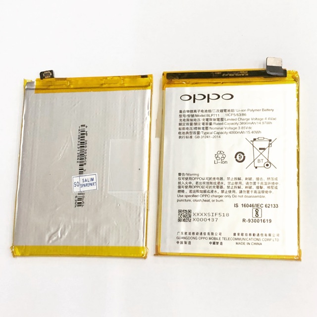 Baterai Oppo A1K BLP711