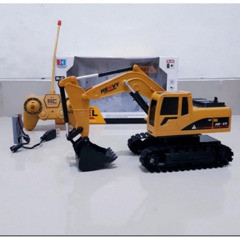 Remote Control Truck Keruk  Excavator  Alat Berat Mainan Rc Truk Pasir