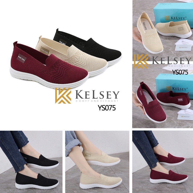 NICOLE SEPATU FLAT SHOES WANITA KELSEY YS075 SEPATU FLYKNIT WOMEN