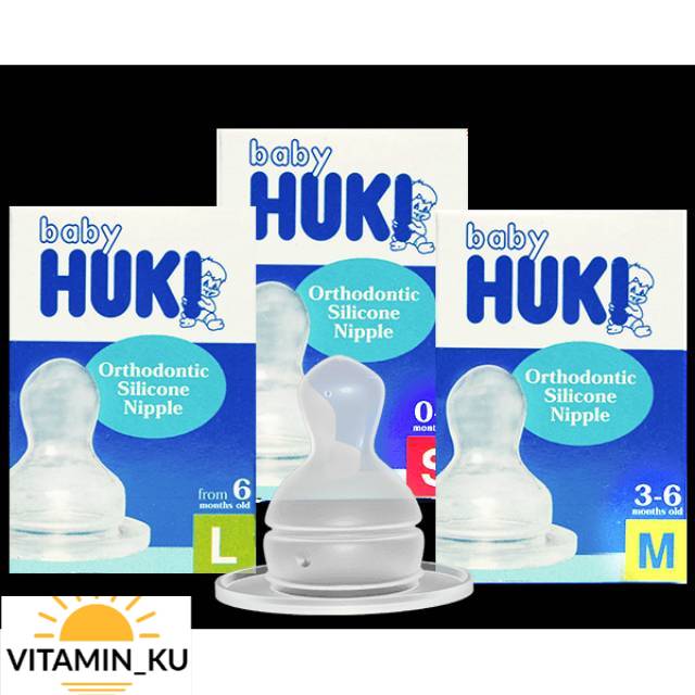 HUKI Dot silicone nipple gepeng #VITAMIN_KU