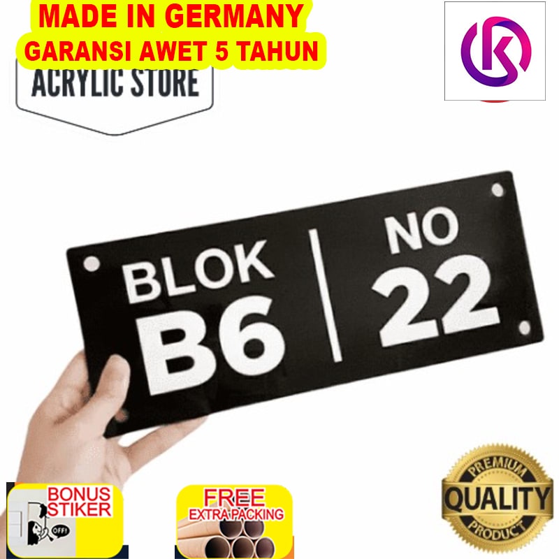 

Murah nomor rumah akrilik timbul