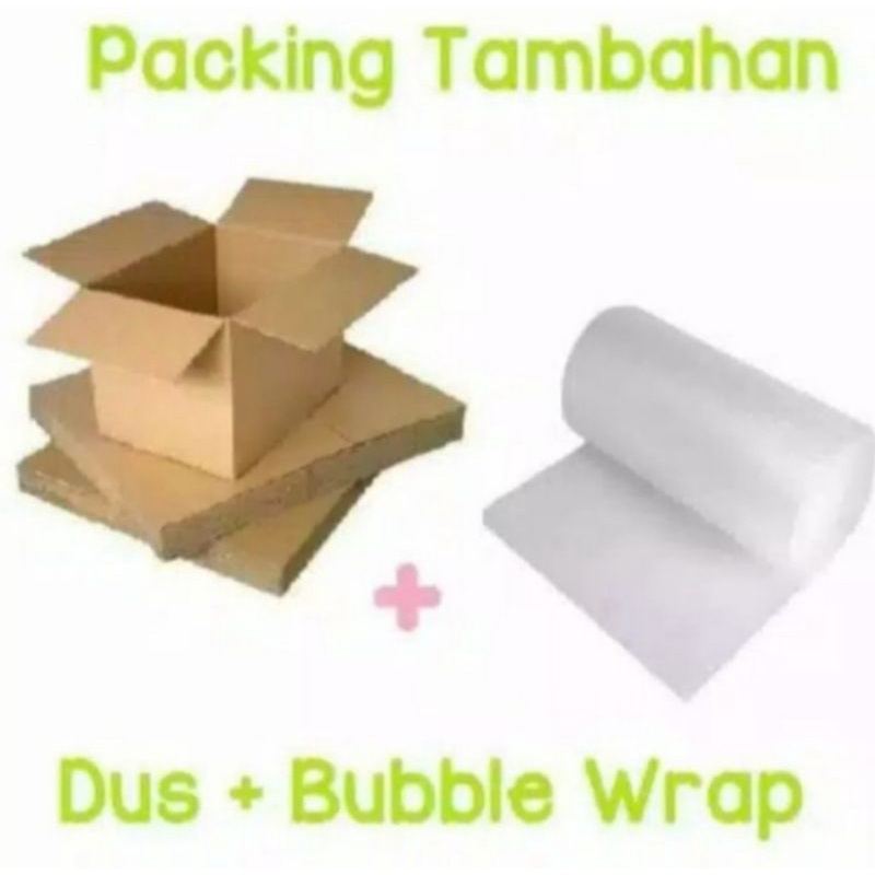 

Extra Bubble Wrap dan Kerdus untuk Packing