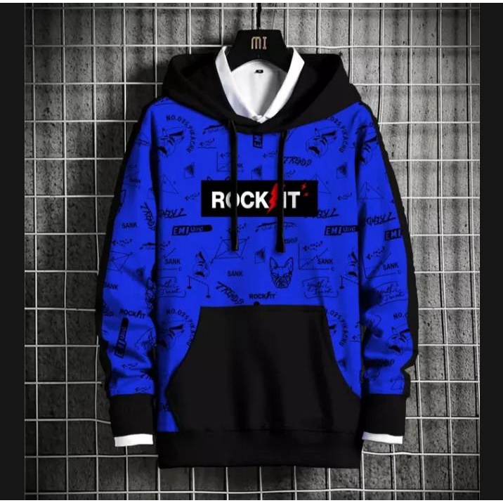 sweater hoodie rock it / hoodie distro / hoodie kekinian - alipio fashion