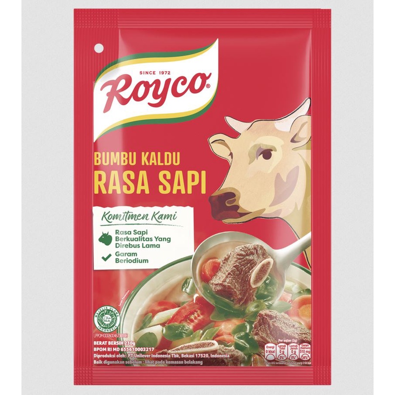 

Penyedap Rasa Royco Kaldu Sapi 230 & 100 gr