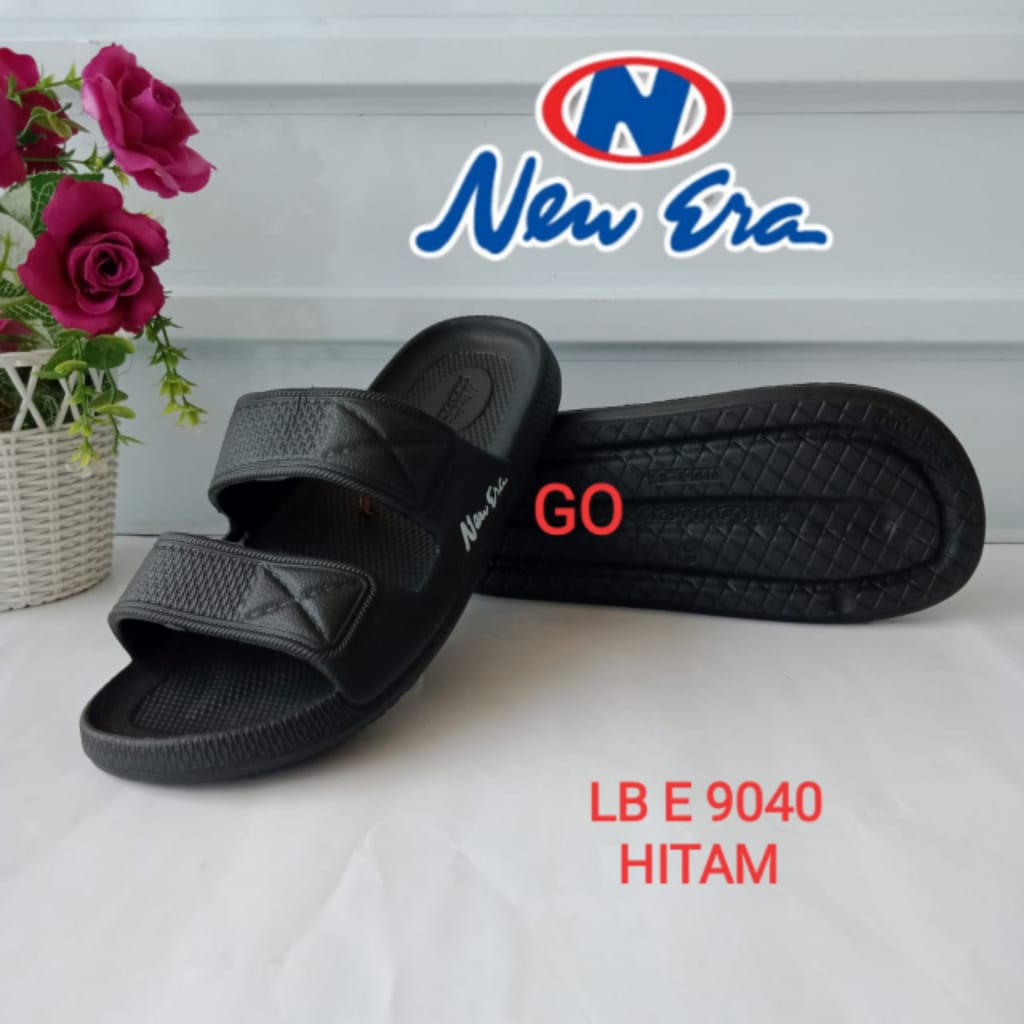 gos NEW ERA LB E 9040 Sandal Karet Wanita Terbaru Sendal Karet Selop Ban Dua Size 37-40