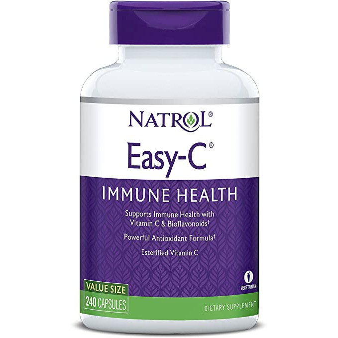 vitamin C isi 240 Natrol immune health Easy C 500 mg suplemen imunitas ORI JUMBO SIZE