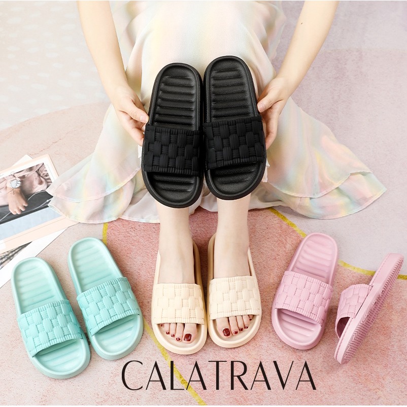 SENDAL KARET FLAT WANITA ANTISLIP CALATRAVA 9901-13