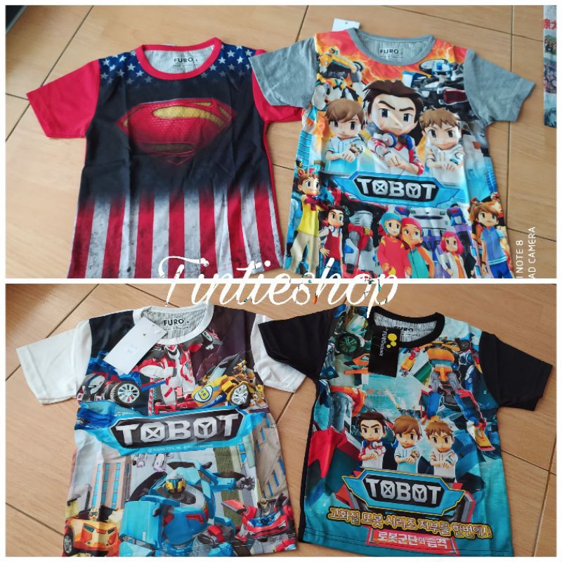 Kaos oblong print Thai anak 3 - 10 tahun