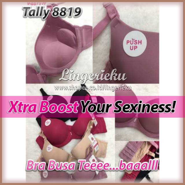 Tally 8819 BH Bra Wanita Push Up Busa Tebal kait 2 Berkawat Cup B